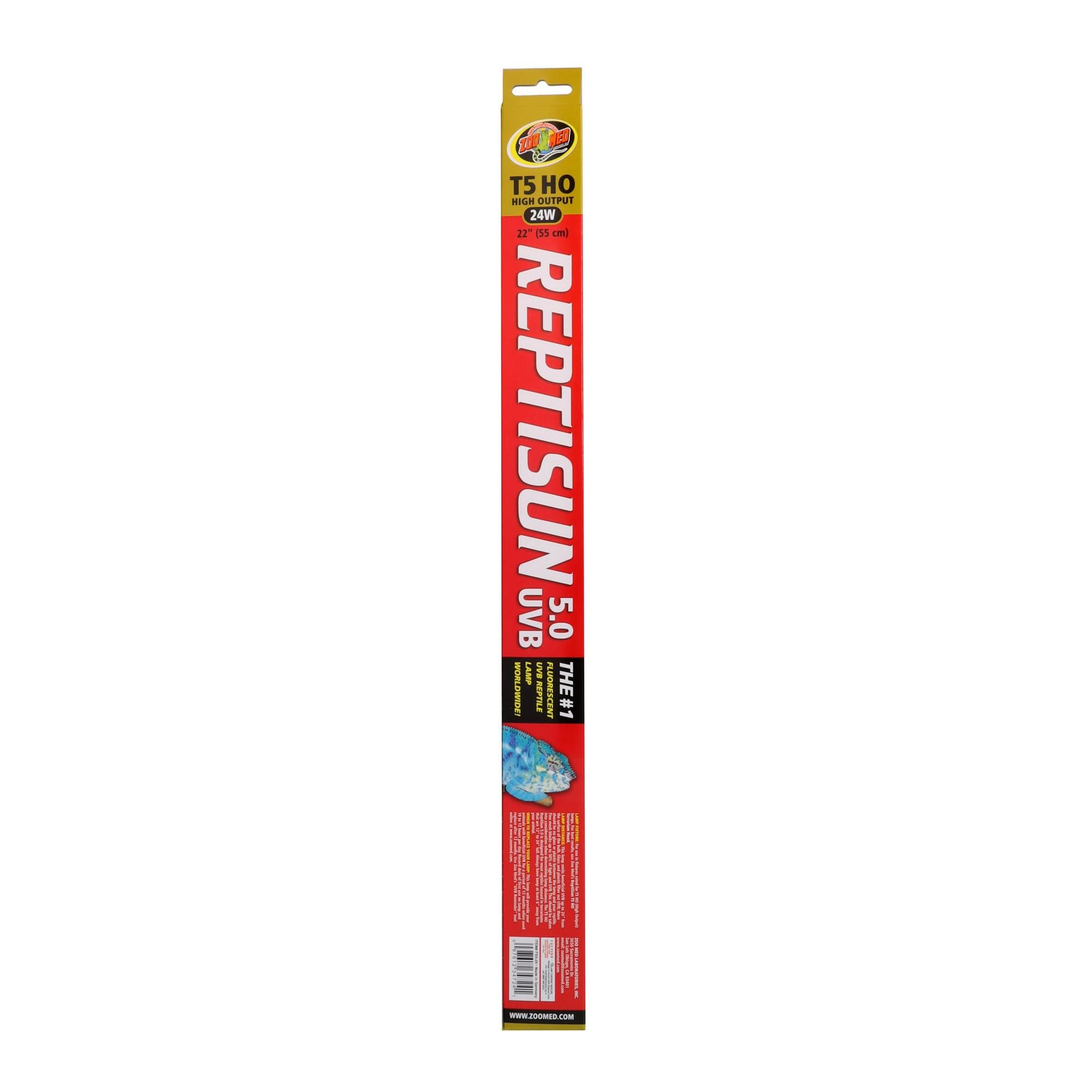 Amazon.com : Zoo Med ReptiSun 5.0 HO T5 UVB Lamp 22